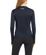 JOHN RICHMOND PEACEFUL Lurex-Cardigan mit Kn&ouml;pfen Navy blau - Damenpullover - 2