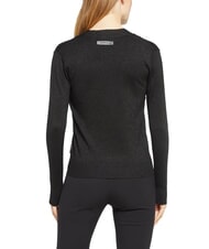 JOHN RICHMOND PEACEFUL Lurex-Cardigan mit Kn&ouml;pfen - Damenpullover