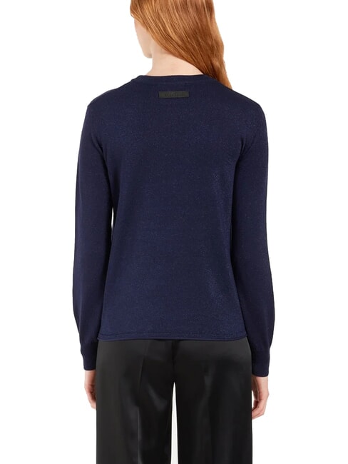 PARANA Lurex-Cardigan mit Rundhalsausschnitt Blau - Damenpullover