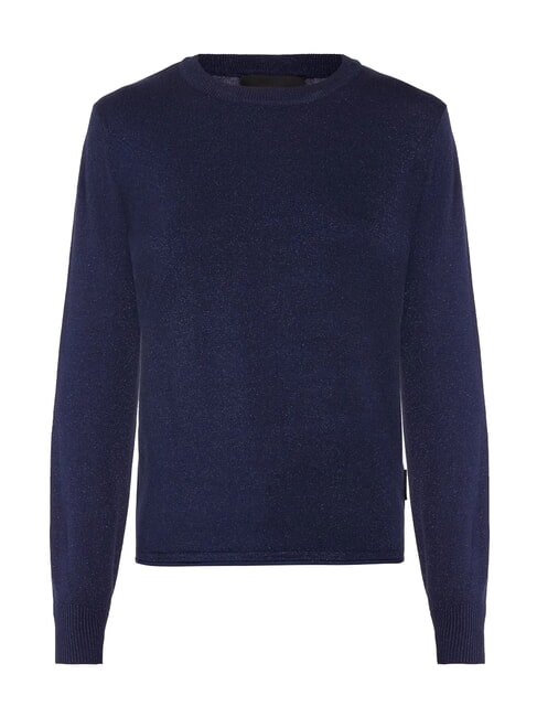 PARANA Lurex-Cardigan mit Rundhalsausschnitt Blau - Damenpullover