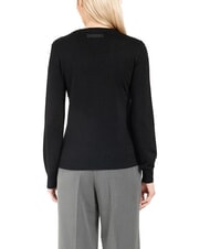 JOHN RICHMOND PARANA Lurex-Cardigan mit Rundhalsausschnitt schwarz2 - Damenpullover - 2
