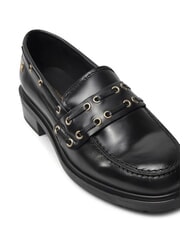 TOMMY HILFIGER CHUNKY NAUTICAL EYELETS  Ledermokassins Schwarz - Damenschuhe - 3