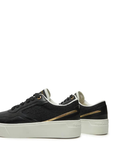 PLATFORM MONOGRAM High-Top-Sneaker aus Leder Schwarz - Damenschuhe