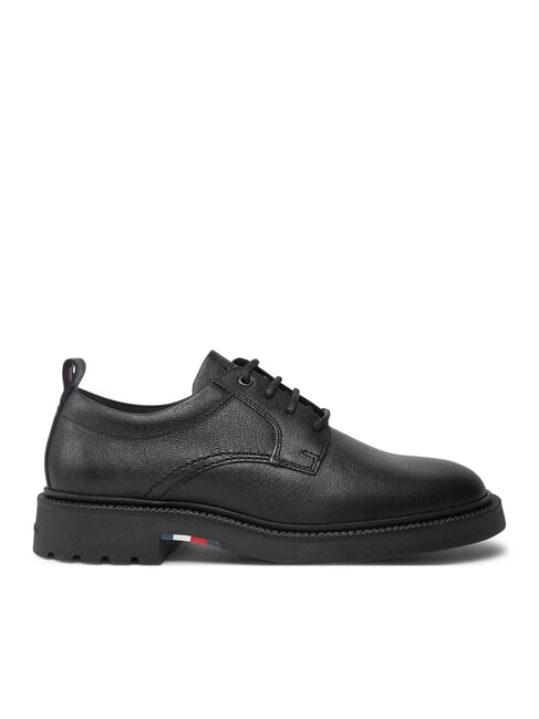 HILFIGER COMFORT Schn&uuml;rschuh im Derby-Stil aus Leder Schwarz - Herrenschuhe