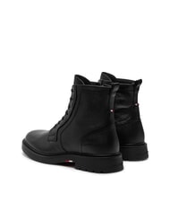 TOMMY HILFIGER HILFIGER COMFORT Schn&uuml;rstiefeletten aus Leder mit Rei&szlig;verschluss Schwarz - Herrenschuhe - 6