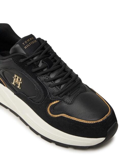 CHUNKY FASHION Ledersneakers Schwarz - Damenschuhe