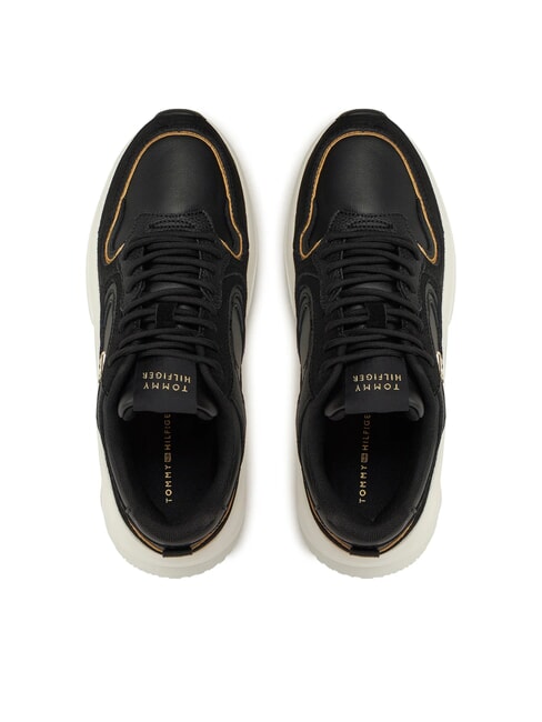 CHUNKY FASHION Ledersneakers Schwarz - Damenschuhe