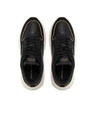 TOMMY HILFIGER CHUNKY FASHION Ledersneakers Schwarz - Damenschuhe - 4