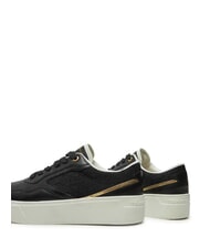 TOMMY HILFIGER PLATFORM MONOGRAM High-Top-Sneaker aus Leder Schwarz - Damenschuhe - 4