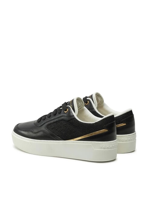 PLATFORM MONOGRAM High-Top-Sneaker aus Leder Schwarz - Damenschuhe