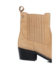 TOMMY HILFIGER TH SUEDE COWBOY Wildleder-Stiefeletten im Texan-Stil - Damenschuhe