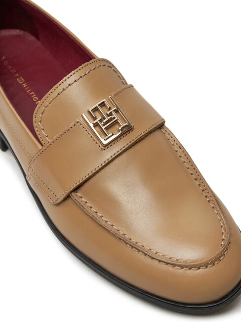 THE LEATHER CLASSIC Damen-Lederslipper khaki - Damenschuhe