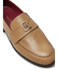 TOMMY HILFIGER THE LEATHER CLASSIC Damen-Lederslipper khaki - Damenschuhe - 3