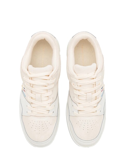 SUEDE STRIPES BASKET Sneaker aus Wildleder Beige - Damenschuhe