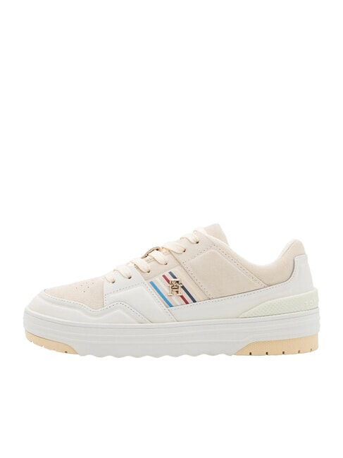 SUEDE STRIPES BASKET Sneaker aus Wildleder Beige - Damenschuhe