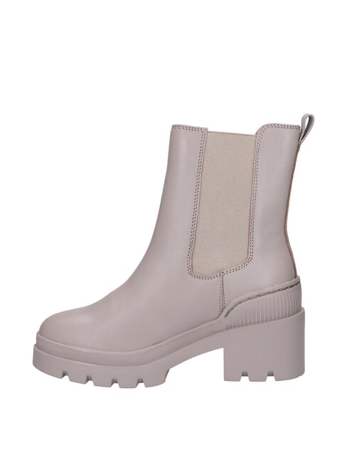 TH Lederstiefeletten mit mittelhohem Absatz grau - Damenschuhe