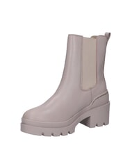 TOMMY HILFIGER TH Lederstiefeletten mit mittelhohem Absatz grau - Damenschuhe - 4