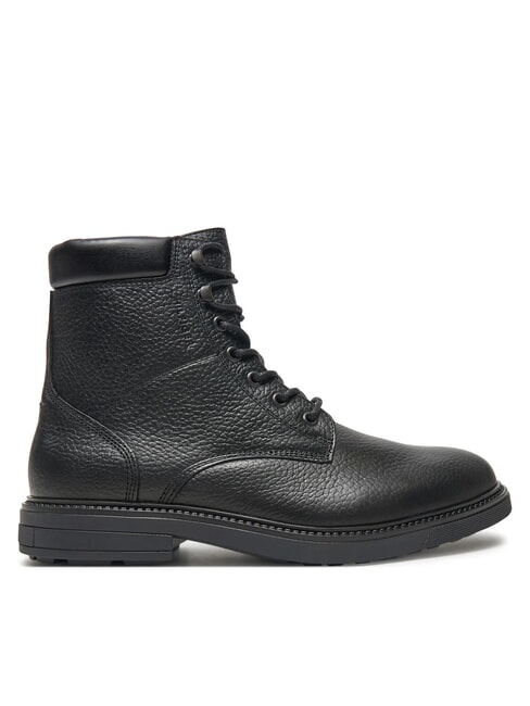 HILFIGER OUTDOOR Lederstiefeletten mit gepolstertem Schaftrand Schwarz - Herrenschuhe