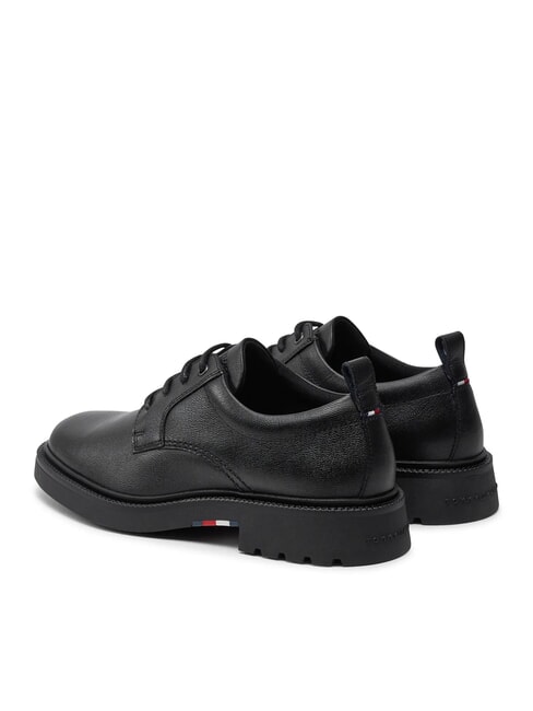 HILFIGER COMFORT Schn&uuml;rschuh im Derby-Stil aus Leder Schwarz - Herrenschuhe