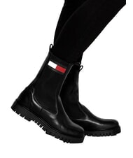 TOMMY HILFIGER TH JEANS Lederstiefeletten Schwarz - Damenschuhe - 5