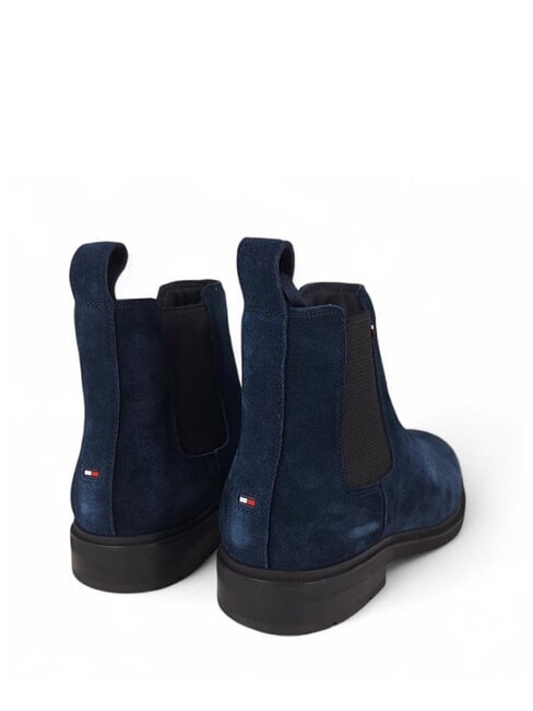 FLEXIBLE HILFIGER Wildleder-Ankle-Boots Blau - Herrenschuhe