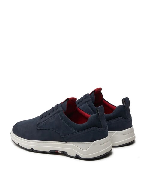 HILFIGER NUBUCK MIX Sneaker aus Nubukleder Blau - Herrenschuhe