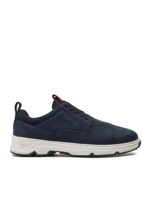 HILFIGER NUBUCK MIX Sneaker aus Nubukleder Blau - Herrenschuhe