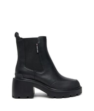 TOMMY HILFIGER TH JEANS Lederstiefeletten mit mittelhohem Absatz - Damenschuhe