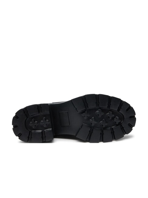 TH JEANS Lederstiefeletten mit mittelhohem Absatz Schwarz - Damenschuhe