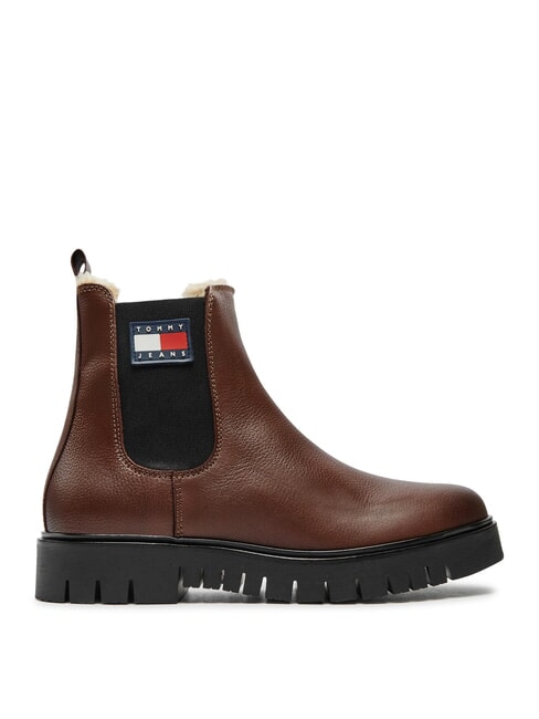 TH JEANS Lederstiefeletten braun - Damenschuhe