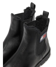 TOMMY HILFIGER TH JEANS Lederstiefeletten Schwarz - Damenschuhe - 4