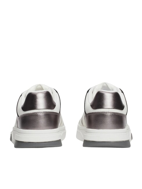 TOMMY JEANS Ledersneakers Wei&szlig;silber - Damenschuhe