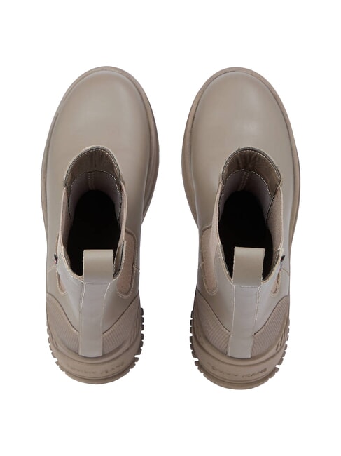 TH JEANS  Hohe Stiefeletten aus Leder grau - Damenschuhe