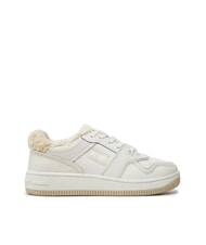 TOMMY HILFIGER TH JEANS Ledersneaker mit Applikation - Damenschuhe