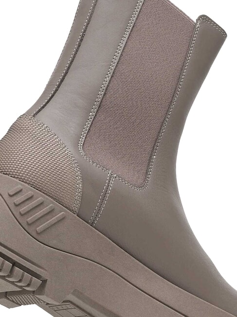 TH JEANS  Hohe Stiefeletten aus Leder grau - Damenschuhe