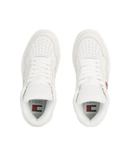 TOMMY HILFIGER TJW NEW BASKET MC Ledersneakers Ecru - Damenschuhe - 5