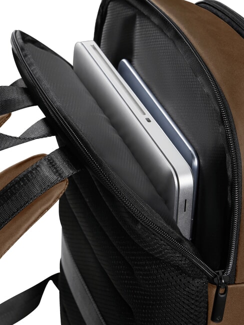 RELYON 15,6" Laptop-Rucksack braun - Rucks&auml;cke f&uuml;r Schule &amp; Freizeit