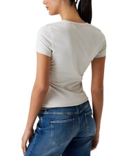 GUESS HOT FIX Baumwoll-T-Shirt ged&auml;mpfter Stein - T-Shirts und Tops f&uuml;r Damen - 2