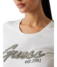 GUESS HOT FIX Baumwoll-T-Shirt ged&auml;mpfter Stein - T-Shirts und Tops f&uuml;r Damen - 3