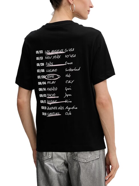 TOUR DATES Baumwoll-T-Shirt jetbla - T-Shirts und Tops f&uuml;r Damen