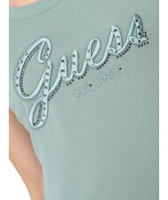 GUESS SCRIPT Kurzarm-T-Shirt verblasst zu Jade - T-Shirts und Tops f&uuml;r Damen - 3