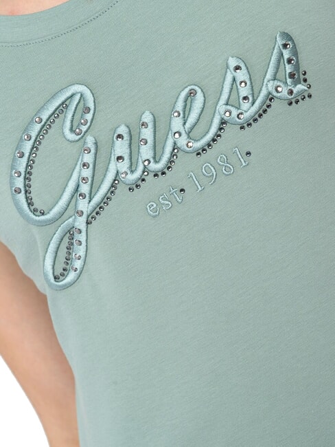 SCRIPT Kurzarm-T-Shirt verblasst zu Jade - T-Shirts und Tops f&uuml;r Damen