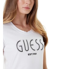 GUESS SS LOGO Kurzarm-T-Shirt purwei&szlig; - T-Shirts und Tops f&uuml;r Damen - 3