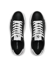 CALVIN KLEIN CK JEANS  Chunky Cupsole Turnschuhe aus Leder Schwarz - Damenschuhe - 5