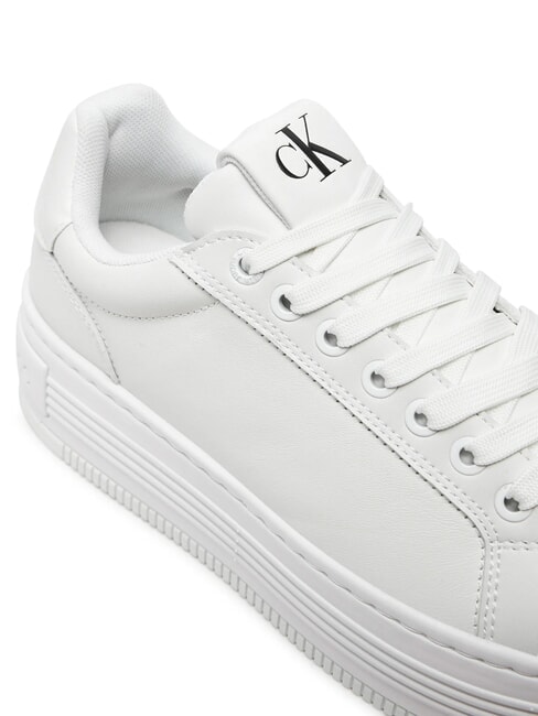 BOLD PLATF LOW Ledersneakers Wei&szlig; - Damenschuhe