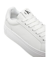 CALVIN KLEIN BOLD PLATF LOW Ledersneakers Wei&szlig; - Damenschuhe - 3