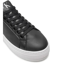 CALVIN KLEIN BOLD PLATF LOW Ledersneakers Schwarz - Damenschuhe - 3