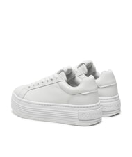CALVIN KLEIN BOLD PLATF LOW Ledersneakers Wei&szlig; - Damenschuhe - 5