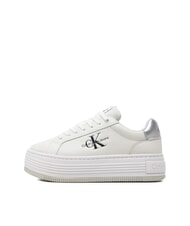 CALVIN KLEIN BOLD LOW LACE Plateau-Sneaker aus Leder Wei&szlig; - Damenschuhe - 4