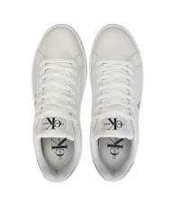 CALVIN KLEIN BOLD LOW LACE Plateau-Sneaker aus Leder Wei&szlig; - Damenschuhe - 5